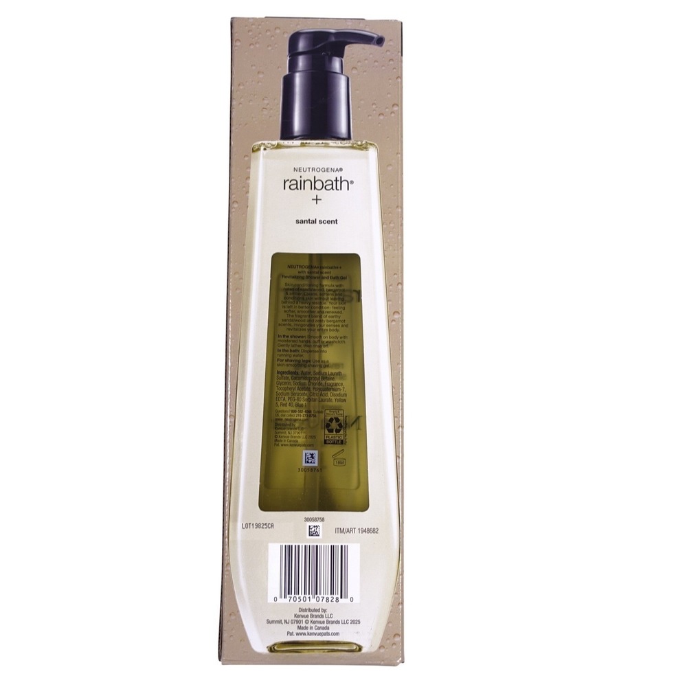 Neutrogena Rainbath Santal Scent Revitalizing Shower Bath Gel 40 oz Vitamin E